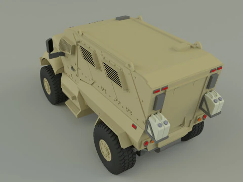 Mrap military vehicle 3D Model