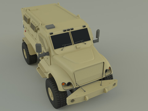 Mrap military vehicle Model 3D
