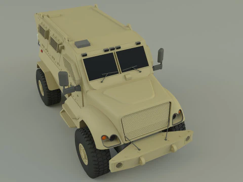 Mrap military vehicle 3D Model