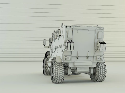 Mrap military vehicle 3D Model