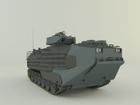 AAV7A1 Assault Amphibious Vehicle 3D Model