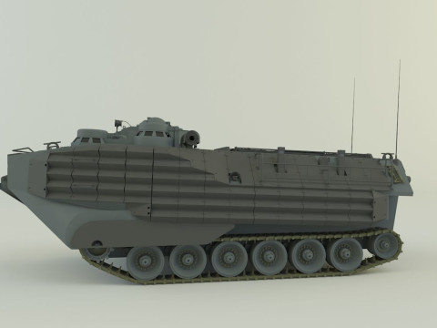 AAV7A1 Assault Amphibious Vehicle 3D Model
