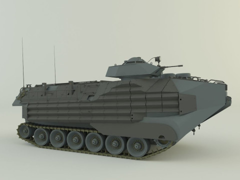 AAV7A1 Assault Amphibious Vehicle 3D Model