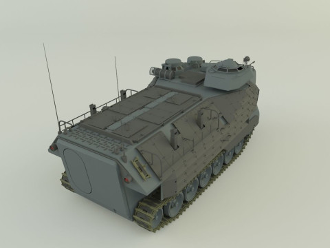 AAV7A1 Assault Amphibious Vehicle 3D Model