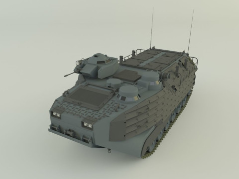 AAV7A1 Assault Amphibious Vehicle 3D Model