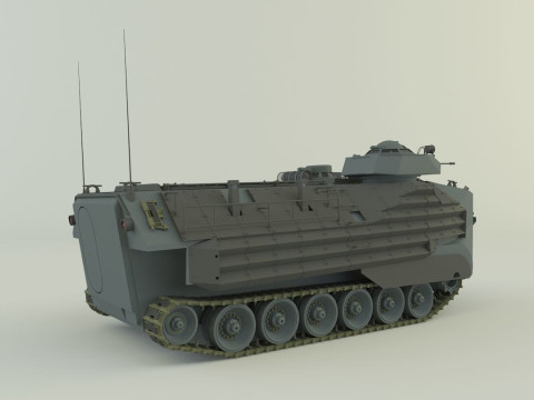AAV7A1 Assault Amphibious Vehicle 3D Model