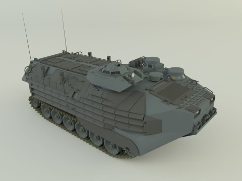 AAV7A1 Assault Amphibious Vehicle 3D Model