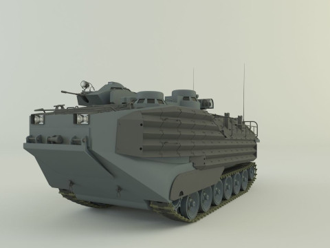 AAV7A1 Assault Amphibious Vehicle 3D Model