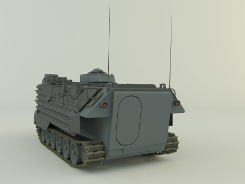 AAV7A1 Assault Amphibious Vehicle 3D Model