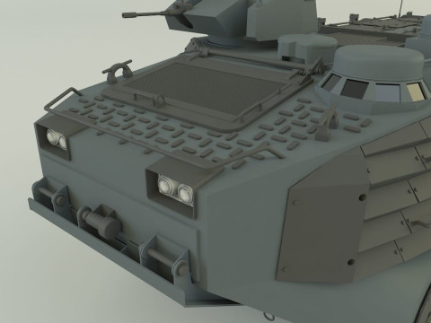 AAV7A1 Assault Amphibious Vehicle 3D Model