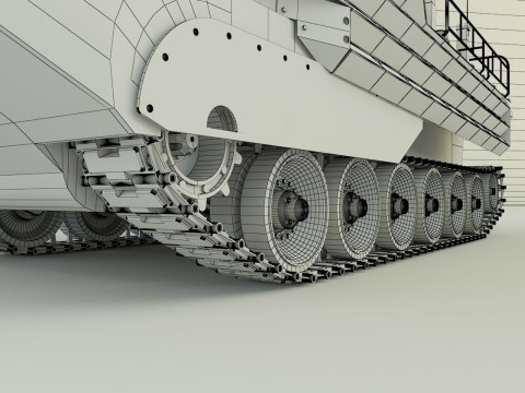 AAV7A1 Assault Amphibious Vehicle 3D Model