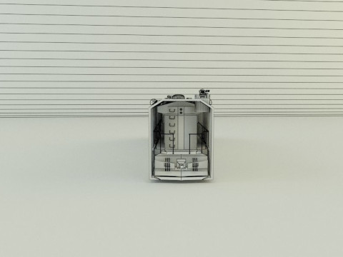 Armored locomotive train Model 3D