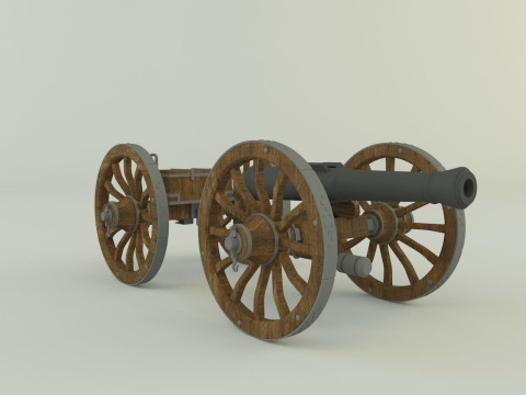 Assembly cannon 3D Model