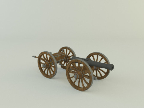 Assembly cannon 3D Модель