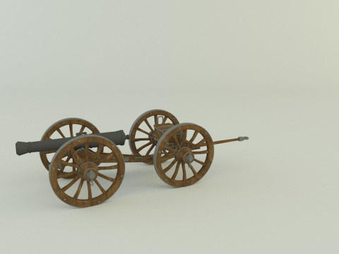 Assembly cannon 3D Модель