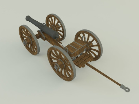 Assembly cannon 3D Модель