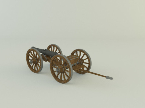 Assembly cannon 3D Модель