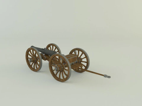 Assembly cannon 3D Model