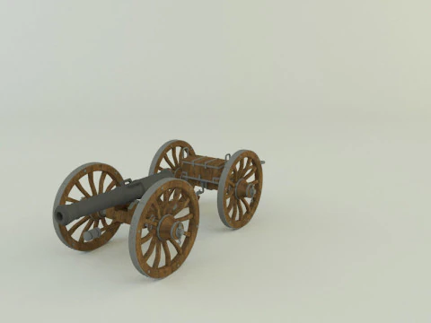 Assembly cannon 3D Model