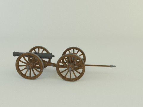 Assembly cannon 3D Модель