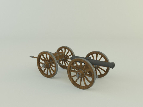 Assembly cannon 3D Модель