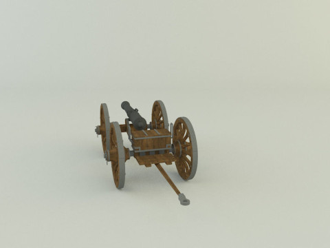 Assembly cannon 3D Модель