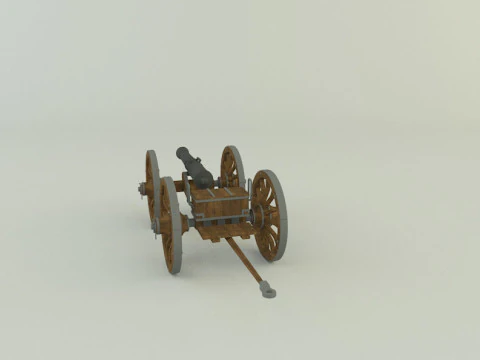 Assembly cannon 3D Model