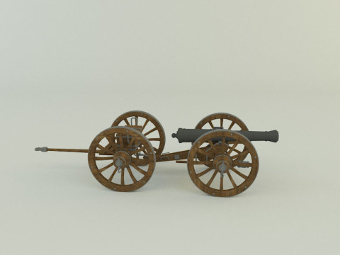 Assembly cannon 3D Модель