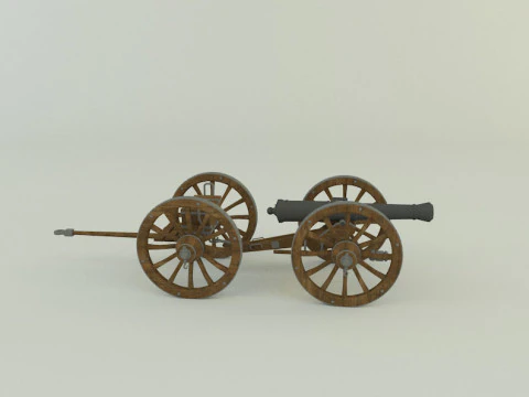 Assembly cannon 3D Model