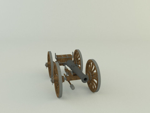 Assembly cannon 3D Модель
