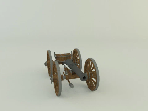 Assembly cannon 3D Model