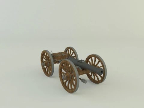 Assembly cannon 3D Model
