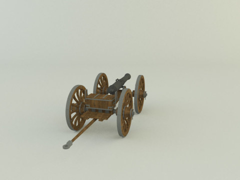 Assembly cannon 3D Модель