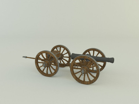 Assembly cannon 3D Модель