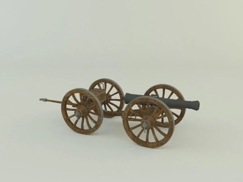 Assembly cannon 3D Model