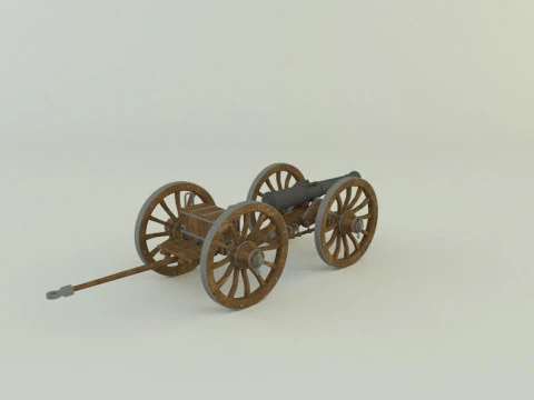 Assembly cannon 3D Model