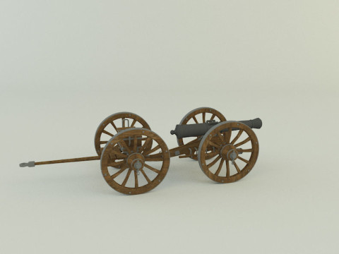 Assembly cannon 3D Модель