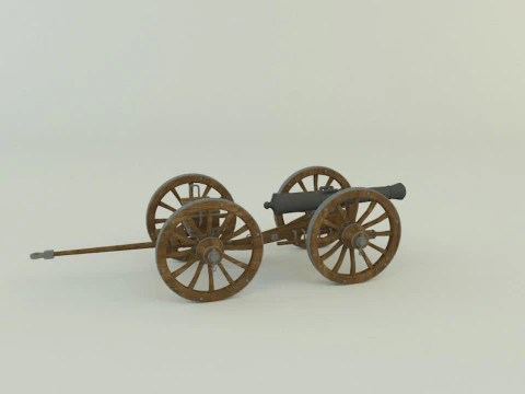 Assembly cannon 3D Model