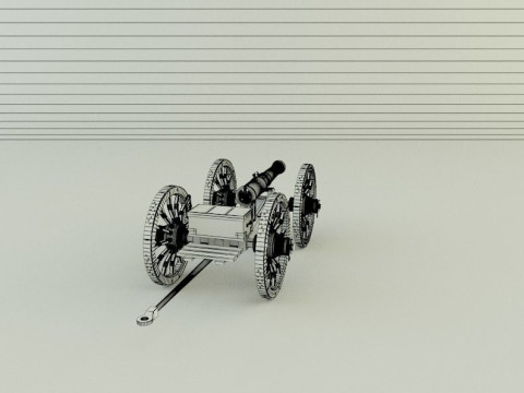 Assembly cannon 3D Модель