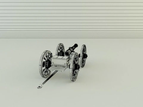 Assembly cannon 3D Model