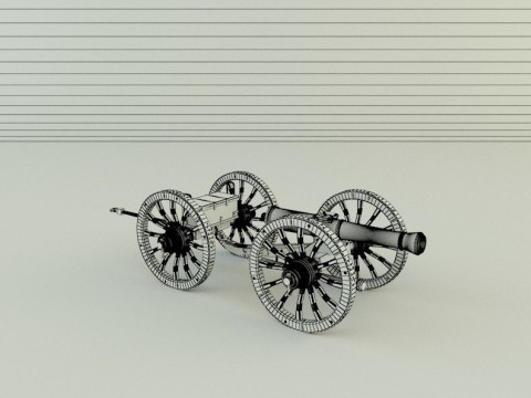 Assembly cannon 3D Модель