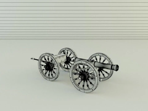 Assembly cannon 3D Model
