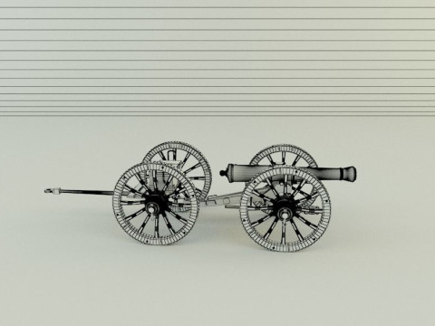 Assembly cannon 3D Модель