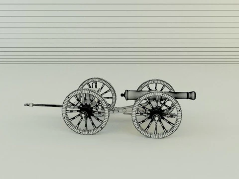 Assembly cannon 3D Model