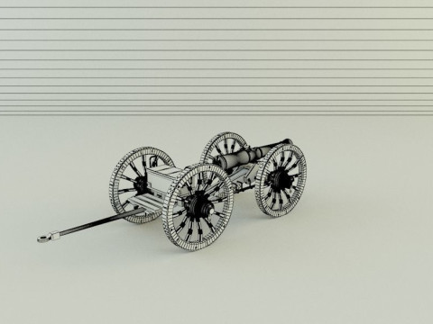 Assembly cannon 3D Модель