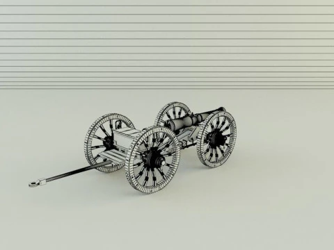 Assembly cannon 3D Model