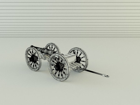 Assembly cannon 3D Модель