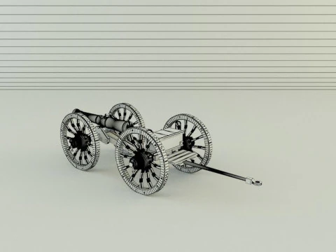 Assembly cannon 3D Model