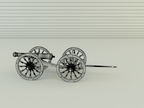 Assembly cannon 3D Модель