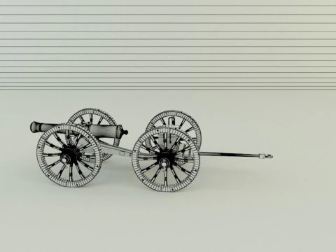 Assembly cannon 3D Model